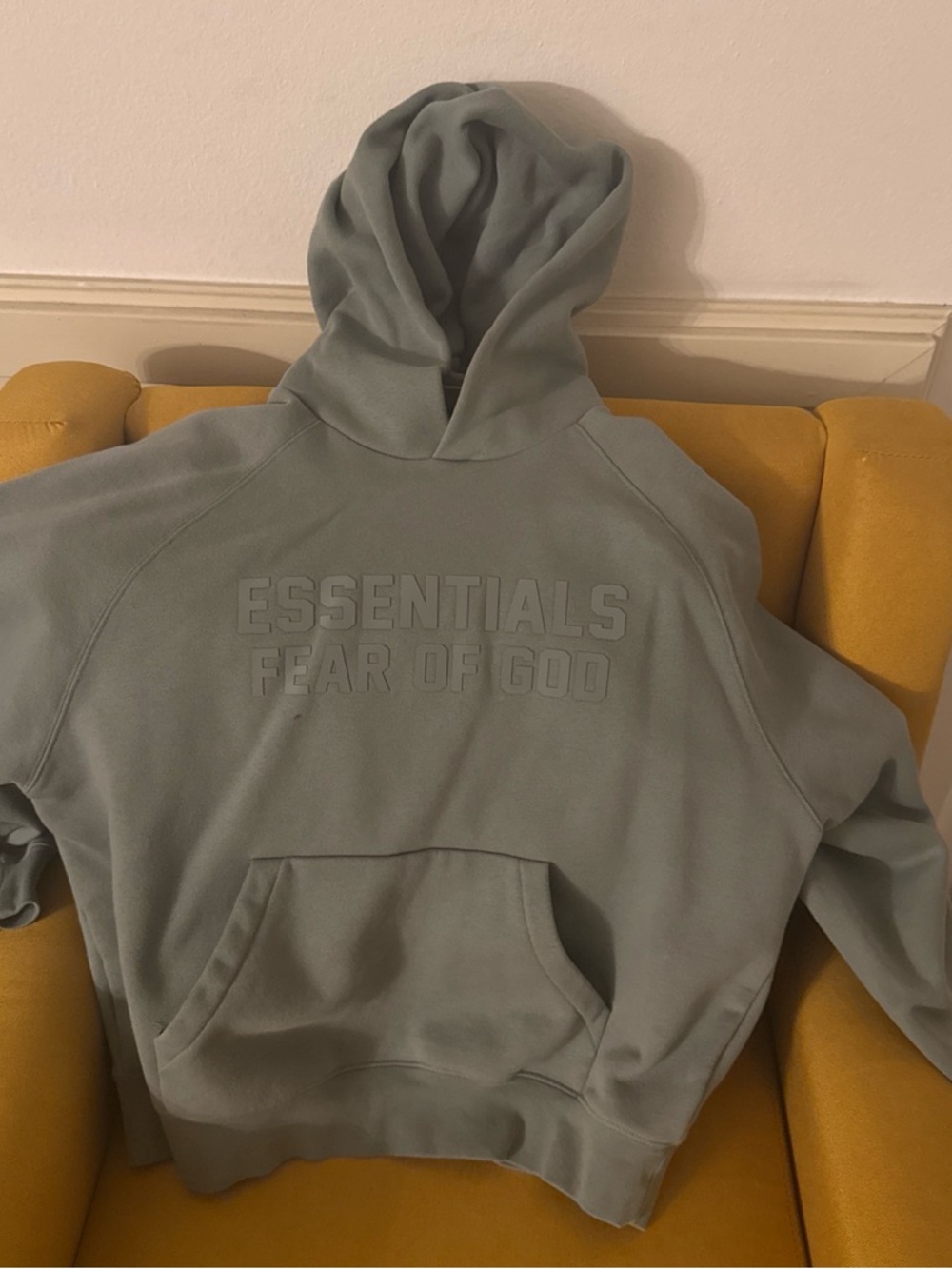 Fear of God ESSENTIALS Hooded Pullover — Sage Green